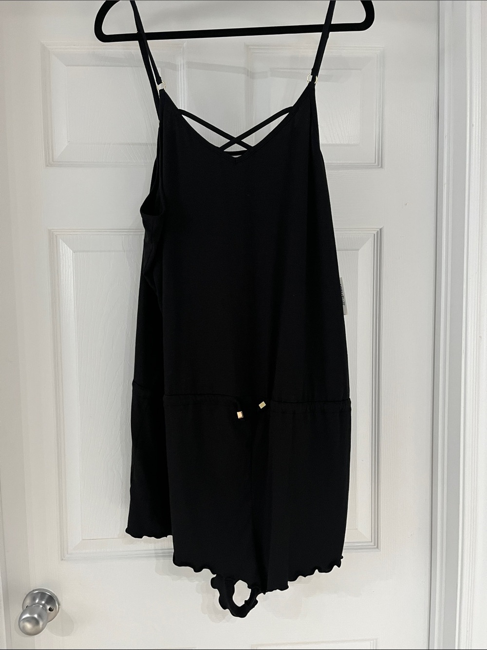 Salt + Cove Black Strappy Mini Romper